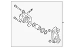 Genuine Nissan Disc Brake Caliper 44001-JA01A. Fixed Price $395.42.