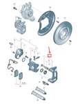New Audi Q8 Rear Right Disc Brake Caliper Bracket 4M0615426DQB7 Original. Fixed Price $238.95.
