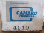 New Cambro 4119 Front Right Brake Caliper *free Shipping*. Fixed Price $37.99.
