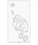 Genuine Audi Caliper 8K0-615-124-H. Fixed Price $460.65.