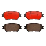 Brembo Oem Front & Rear Ceramic Brake Pads Kit For 2014-2015 Lexus IS250. Fixed Price $130.98.