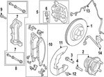 Genuine Ford Disc Brake Caliper Anchor Plate Bolt W721714-S439. Fixed Price $13.52.
