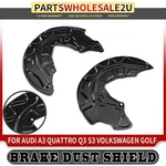 2X Front Brake Dust Shield For Volkswagen Golf 14-20 Jetta 18-20 Audi A3 17-20. Fixed Price $33.99.