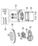 Genuine Mopar Disc Brake Caliper Assembly Remanufactured Right R8245094AA. Fixed Price $158.55.