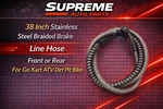 38 Inch Hydraulic Brake Line Hose Front Rear For Go Kart Atv Dirt Pit Bike. Fixed Price $19.95.
