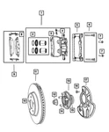 Genuine Mopar Brake Shield Left 68264857AA. Fixed Price $30.93.
