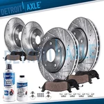 Front Rear Drilled Rotors Brake Pads Kit 2006 - 2012 Ford Fusion Mazda Mkz. Fixed Price $182.11.