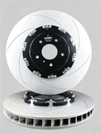 Two-piece Front Floating Slotted Disc Brake Rotors For Nissan Gt-r (07-12) R35. Fixed Price $600.00.