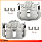 Pair Front Brake Calipers W/bracket For 03-04 Honda Accord V6 3.0L (auto Trans). Fixed Price $77.86.