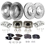 4-WHEEL Brake Kit With Calipers Fits Honda Ridgeline 2006-2011, New. Fixed Price $891.52.