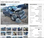 Passenger Right Caliper Front Thru 11/30/08 Fits 05-09 Escape 4508784. Fixed Price $99.90.