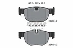 Textar 2640901 Brake Pad Set, Disc For Jaguar, Land Rover. Fixed Price $172.60.