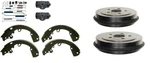 Brake Drums Shoes Wheel Cylinders Hardware Fits For Honda Civic 1996-2000. Fixed Price $102.95.