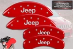 2021-2024 "jeep" Grand Cherokee Front + Rear Red Mgp Brake Disc Caliper Covers. Fixed Price $299.99.