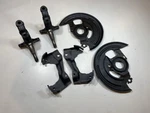 68 Firebird Factory Disc Brake Spindles Brackets Dust Shields Camaro Trans 69. Fixed Price $499.99.