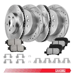 Front + Rear Disc Rotor Brake Pads For 2005-2007 Toyota Camry 2004-2008 Solara. Fixed Price $161.99.