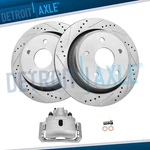 Rear Drilled Brake Rotors Left Caliper For Ram 1500 Durango Chrysler Aspen. Fixed Price $173.52.