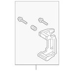 Genuine Audi Caliper Mount 4M0-615-425-D-SL7. Fixed Price $241.31.