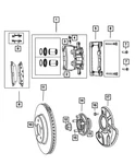 Genuine Mopar Disc Brake Caliper R8209538AA. Fixed Price $196.59.