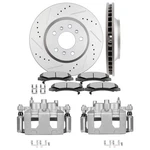 Front Pair For 2006-2013 Chevrolet Impala Brake Calipers Rotors + Ceramic Pads. Fixed Price $164.87.