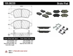 Disc Brake Pad Set-posi-quiet Ceramic Front Centric 105.08220. Fixed Price $15.99.