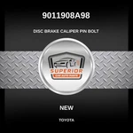 Genuine 1996-2001 Toyota Camry Disc Brake Caliper Pin Bolt 9011908A98. Fixed Price $39.00.