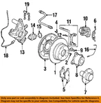 Bmw Oem 97-06 525I Rear Suspension Brake Components-carrier Bolt 34216772885. Fixed Price $14.95.