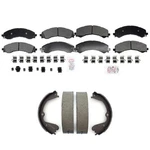 Front Brake Pads Rear Parking Shoes Kit For Chevrolet Express 3500 4500 2021-202. Fixed Price $175.98.