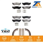 Front Rear Ceramic Brake Pads And Parking Shoes Kit Ford F-150 Heritage. Fixed Price $98.07.