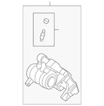 Genuine Ford Disc Brake Caliper JX6Z-2386-AG. Fixed Price $189.05.