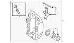 Genuine Audi Disc Brake Caliper 8R0-615-108-G. Fixed Price $561.60.