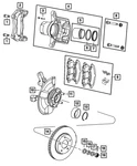 Genuine Mopar Disc Brake Caliper Assembly Left 68368167AA. Fixed Price $117.40.