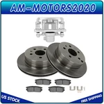 Rear Rotors Ceramic Pads And Left Brake Calipers For 2010-2017 Chevy Equinox. Fixed Price $121.51.