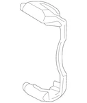 Genuine Volkswagen Caliper Mount 5QM-615-126-B. Fixed Price $226.70.