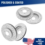 Front Rear Drilled Slotted Disc Brake Rotors Kit For Mini Cooper 2007 2008-2015. Fixed Price $89.45.