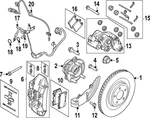 Genuine Ford Caliper Mount Bolt W722051S439. Fixed Price $19.62.
