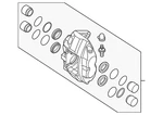 Genuine Nissan Disc Brake Caliper 41011-1EA5A. Fixed Price $601.64.