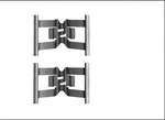 Hella Accessory Kit, Disc Brake Pad K0414 For E.g. Porsche / V 8DZ355206-181. Fixed Price $27.53.