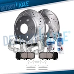 Front Drilled & Slotted Rotors Calipers Brake Pads For Toyota Fj Cruiser Tacoma. Fixed Price $271.09.