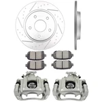 Pair Rear Brake Calipers Rotors Ceramic Pads For 08-2012 Dodge Grand Caravan. Fixed Price $141.19.