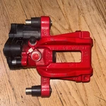 2022-2024 Volkswagen Gti 2.0L Fwd Rear Right Brake Red Caliper 5WA-615-424-B-QC8. Fixed Price $135.00.