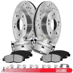 Front L+r Brake Calipers & Rotors Ceramic Pads For 2006-2011 Honda Civic 8PCS. Fixed Price $145.99.