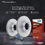 Front Disc Rotors+bendix 4WD Brake Pads 293MM For Subaru Outback Bl Bp 03-14. Fixed Price $183.16.