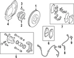 Genuine Nissan Disc Brake Caliper 41011-3SG0C. Fixed Price $361.42.