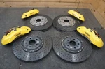 Set Front Rear Ceramic Brake Caliper & Rotor Yellow Oem Ferrari California 08-14. Fixed Price $12489.99.