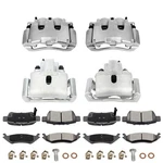 Ceramic Pads + Front Rear Pair Brake Calipers For 2006 2007 2008 Dodge 1500. Fixed Price $228.89.