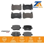 Front Rear Semi-metallic Brake Pads Kit For Tesla 3 With Red Painted Calipers. Fixed Price $68.02.