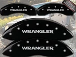 2007-2018 Jeep "wrangler" Jk Front + Rear Black Mgp Brake Disc Caliper Covers 4P. Fixed Price $299.99.