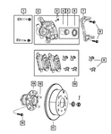 Genuine Mopar Disc Brake Caliper Assembly Remanufactured Right R5191268AB. Fixed Price $111.90.