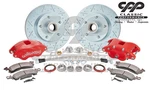 1970-78 Camaro Red Wilwood Disc Brake Kit Drilled Slotted Bolt On Factory. Fixed Price $569.00.
